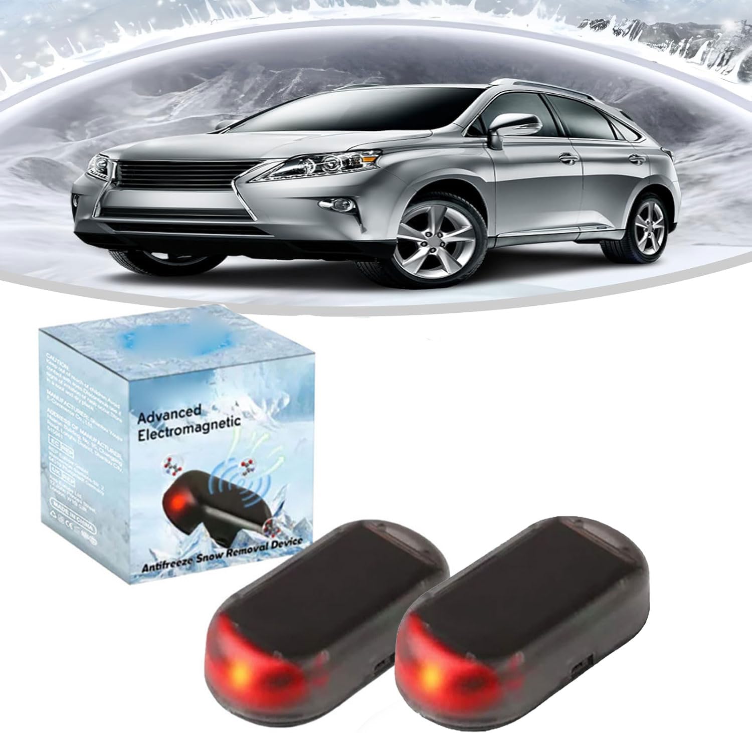 Keeplus 2STK Anti-Freeze Car Snow Removal Device, Auto-Interferenz-Anti-Frost-Gerät, Molekulare Enteisung von Fahrzeugen, Auto Enteiser molekulare Interferenz Werkzeug Frostschutzmittel Keeplus 2STK Anti-Freeze Car Snow Removal Device, Auto-Interferenz-Anti-Frost-Gerät, Molekulare Enteisung von Fahrzeugen, Auto Enteiser molekulare Interferenz Werkzeug Frostschutzmittel von Keeplus