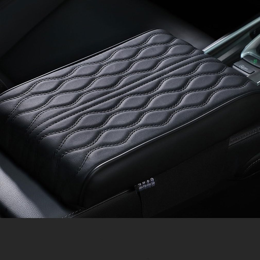 Memory Cotton Car Armrest Box Pad Universal Style,Mittelarmlehne Polster,Leather Car Armrest Box Pad Armlehnen Polster Auto Armlehnen Auflage Leder Armlehnenabdeckung für Fahrzeuge Armlehne (Schwarz) Memory Cotton Car Armrest Box Pad Universal Style,Mittelarmlehne Polster,Leather Car Armrest Box Pad Armlehnen Polster Auto Armlehnen Auflage Leder Armlehnenabdeckung für Fahrzeuge Armlehne (Schwarz) von Keeplus