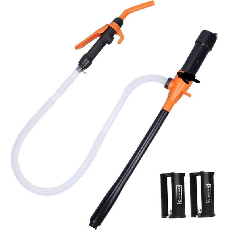 Portable Power Pump, Inbriefe Portable Pump for Gas, Flüssigkeitstransferpumpe Pumpen, Universal Benzinpumpe Kraftstoff Umfüllpumpe,Multifunktionale tragbare Pumpe für Heizöl Wasser Gas (Orange, B) von Keeplus