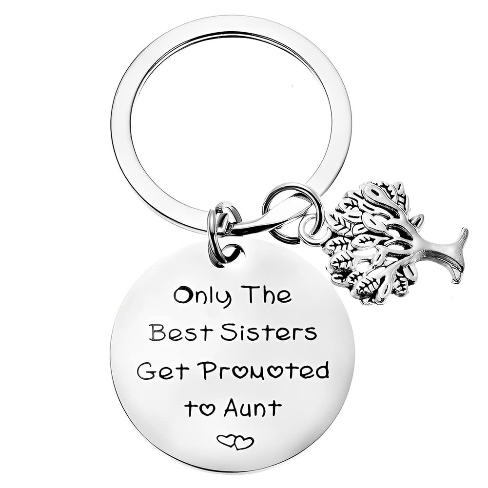 Schlüsselanhänger mit Aufschrift "Only The Best Sisters Get Promoted to Aunt", Geschenk zur Schwangerschaft, Geschenke für neue Tante, Geschenke für Schwestern, Freunde, die Tante erwarten, Geschenk Schlüsselanhänger mit Aufschrift "Only The Best Sisters Get Promoted to Aunt", Geschenk zur Schwangerschaft, Geschenke für neue Tante, Geschenke für Schwestern, Freunde, die Tante erwarten, Geschenk von Kefley