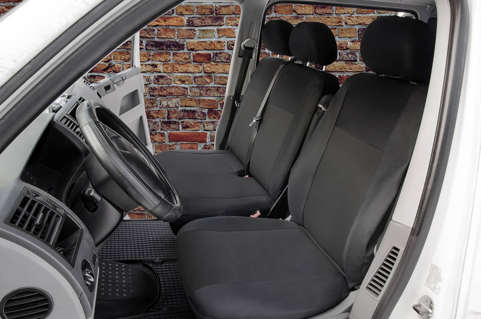 Sitzbezüge passgenau Schonbezüge Roco geeinget für Mercedes Vito W447 ab 2014 Erste Reihe 3-Sitzer + Gummimatten von KegelBlazusiak