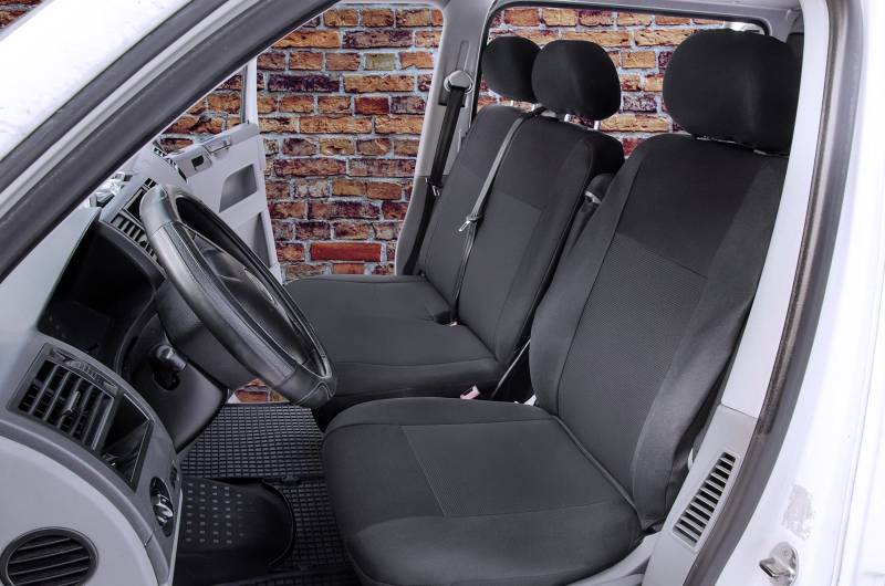 Sitzbezüge passgenau Schonbezüge Roco geeinget für VW T6 Multivan Bj. ab 2015 Erste Reihe 3-Sitzer + Gummimatten von KegelBlazusiak
