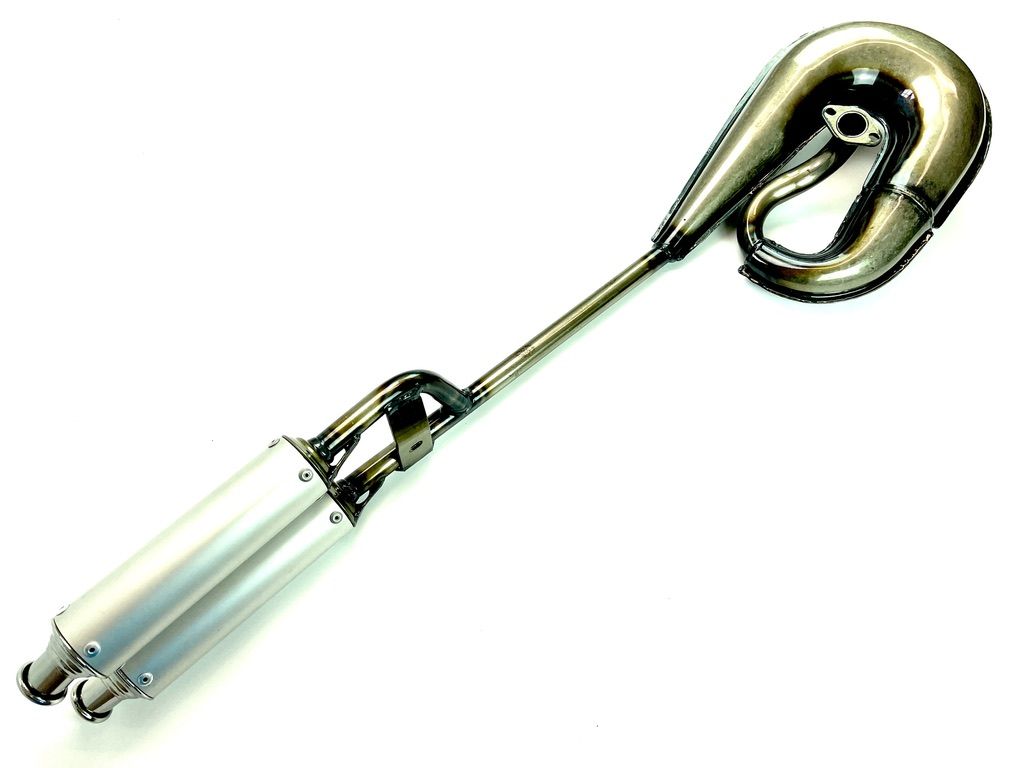 Doppel Endschalldämpfer blank Auspuff Puch Maxi X30 25mm E50 Motor Tecno Schn... Doppel Endschalldämpfer blank Auspuff Puch Maxi X30 25mm E50 Motor Tecno Schn... von Keine Angabe
