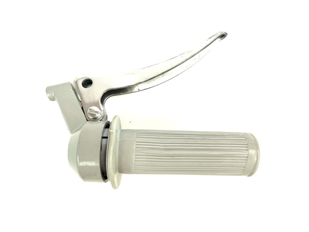 IMPORT Gasgriff GRAU mit Chrom-Brems Hebel und grauen Gummibezug IMPORT Gasgriff GRAU mit Chrom-Brems Hebel und grauen Gummibezug von Keine Angabe