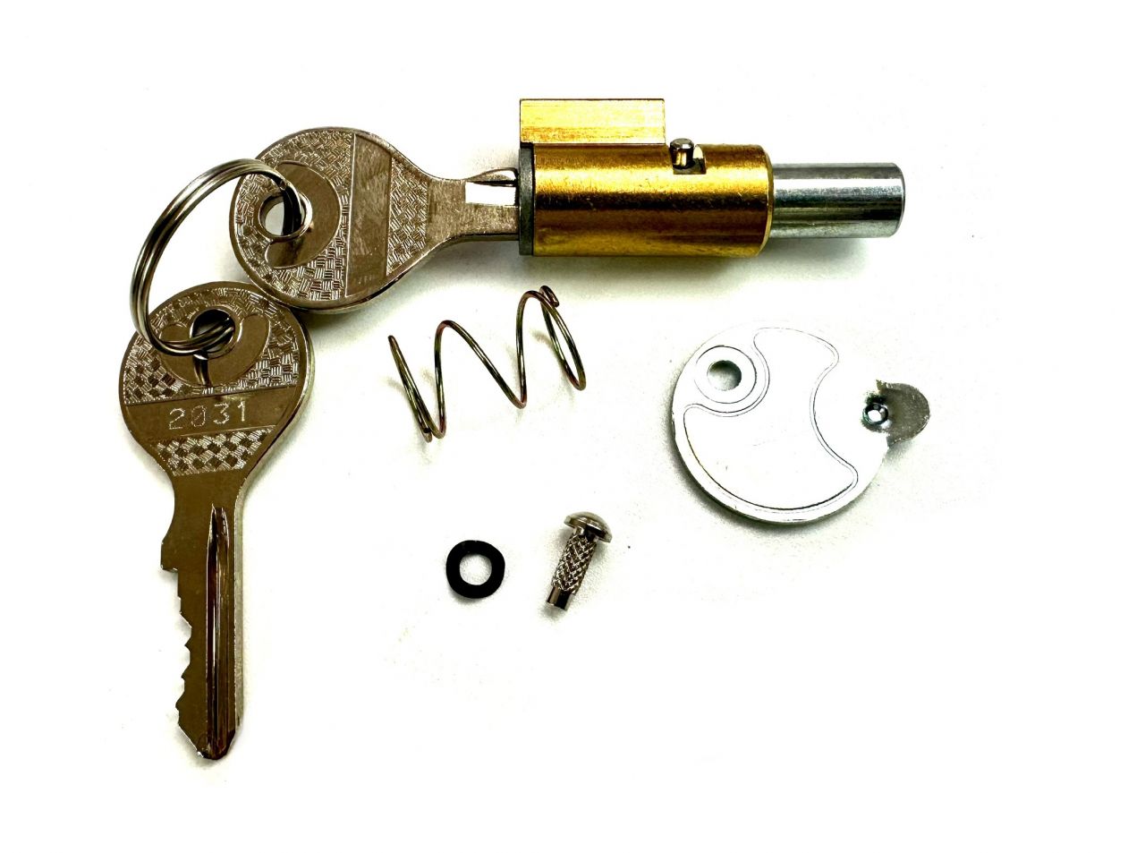 Lenkschloß mit Schlüssel für Mofa Moped Mokick Modelle / runder Bolzen 8mm von Keine Angabe