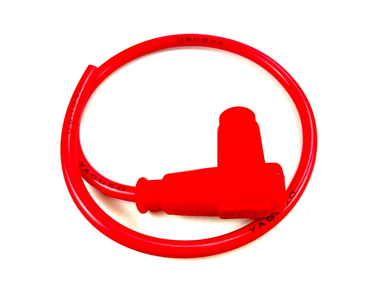 Racing Zündkerzenstecker mit Racing Kabel 2 Takt Rot Silikon von Keine Angabe