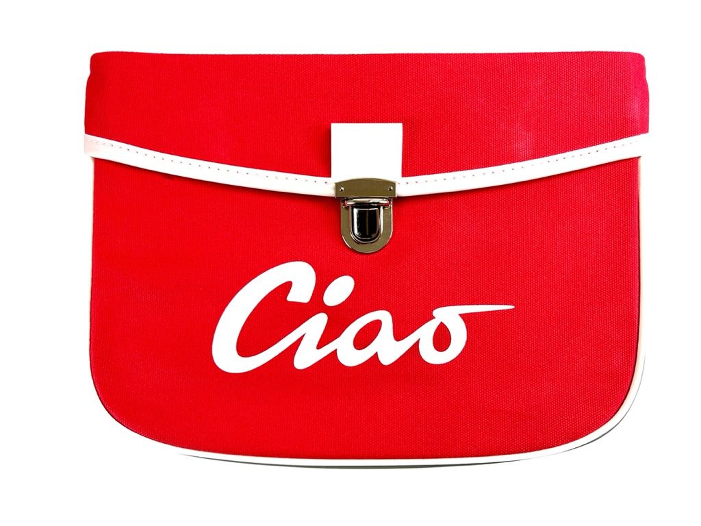 Satteltasche rot für Piaggio Vespa Ciao Tasche Packtasche von Keine Angabe