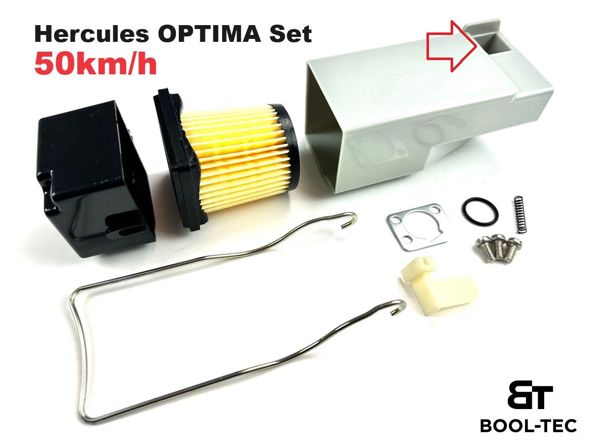 Set OPTIMA Luftfilterkasten für Hercules Mofa Moped Sachs Gehäuse Luftfilter von Keine Angabe