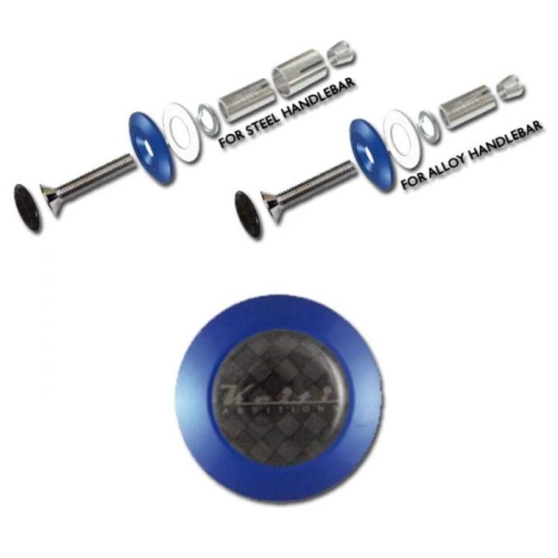 Keiti Alu/Stahl-Lenkergewichte Vibrationsdämpfer Lenkerenden Lenker 7/8" 22 mm 40g Blau von Keiti