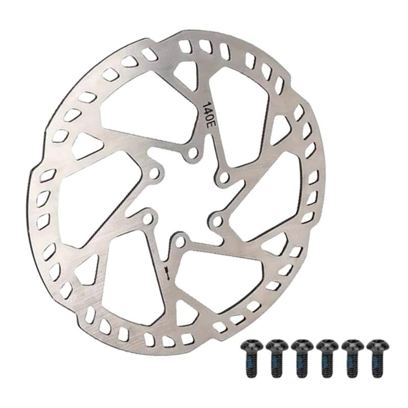 Edelstahl Fahrrad Scheibenbremse Rotor mit Schrauben Scheibenbremsenadapter Rennrad Bremsen Rotor Radfahren Zubehör von Kelisdi