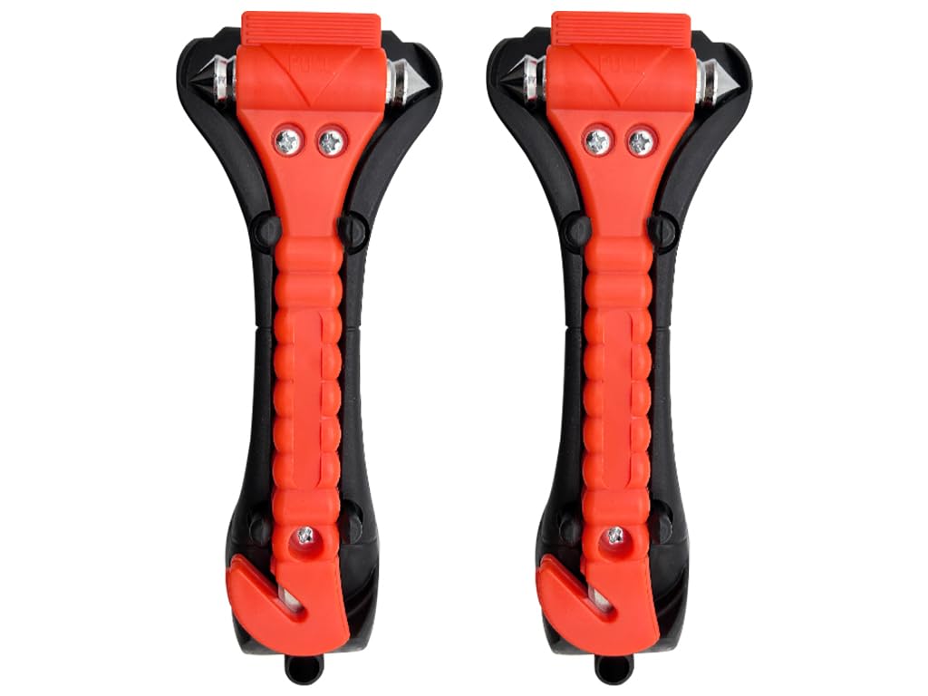 Kellegour Auto Hammer,Notfallhammer fürs Auto,Gurtschneider Sicherheit Hammer,2 pcs Sicherheitshammer,Fenster Nothammer mit Auto fensterbrecher und Sicherheits gurtschneider fürs Auto,Bus,PKW,LKW Kellegour Auto Hammer,Notfallhammer fürs Auto,Gurtschneider Sicherheit Hammer,2 pcs Sicherheitshammer,Fenster Nothammer mit Auto fensterbrecher und Sicherheits gurtschneider fürs Auto,Bus,PKW,LKW von Kellegour