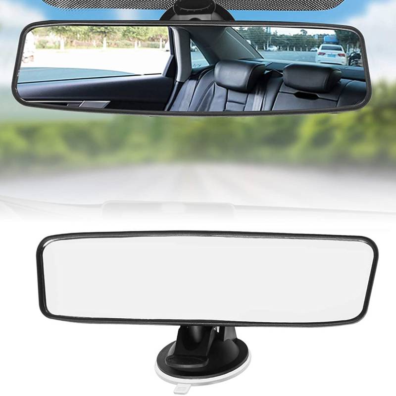 Kensbro Innenspiegel Auto mit Saugnapf, Universal Large Vision Weitwinkel (200x60mm) von Kensbro