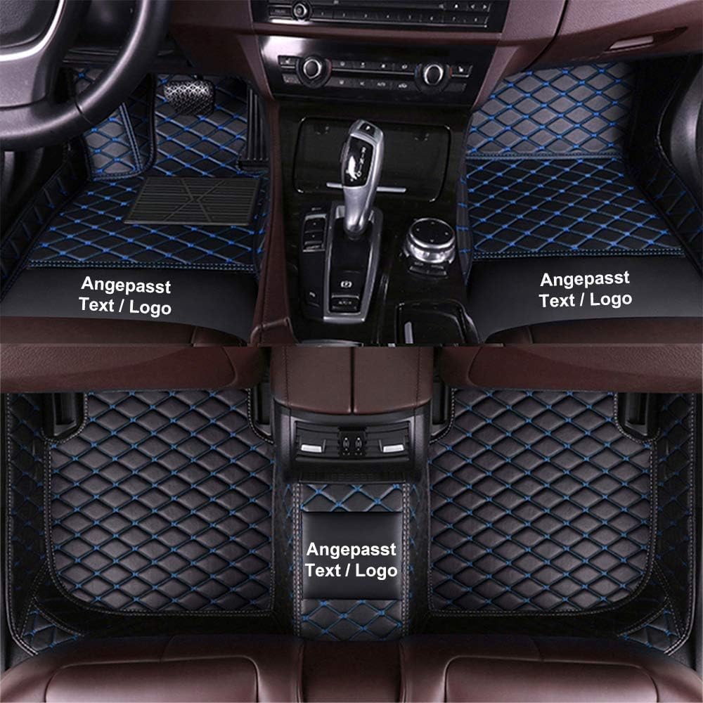 Kenzek Nach Maß Auto FußMatten für BMW 1 2 3 4 5 6 7 Series IX I3 I8 X1 X2 X3 X4 X5 X5M X6 X6M Z4 M1 M3 M4 M5 M6 M8, wasserdichte rutschfeste PU Leder voller bedeckter Schwarz Blau Kenzek Nach Maß Auto FußMatten für BMW 1 2 3 4 5 6 7 Series IX I3 I8 X1 X2 X3 X4 X5 X5M X6 X6M Z4 M1 M3 M4 M5 M6 M8, wasserdichte rutschfeste PU Leder voller bedeckter Schwarz Blau von Kenzek