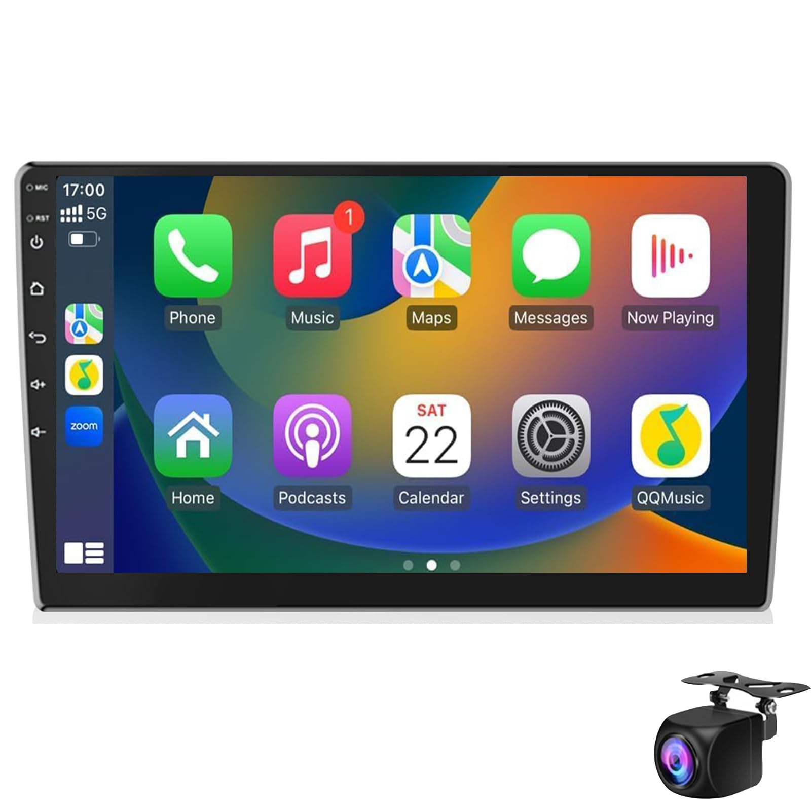 10.1 Zoll Android Double Din Auto Stereo Touchsbildschirm Auto Radio Mit Wifi Gps -navigation Mirror Link Auto Multimedia Player Support Bluetooth Fm Radio Receiver Dual Usb Eingabe(Size:M700S) von Keoaiob
