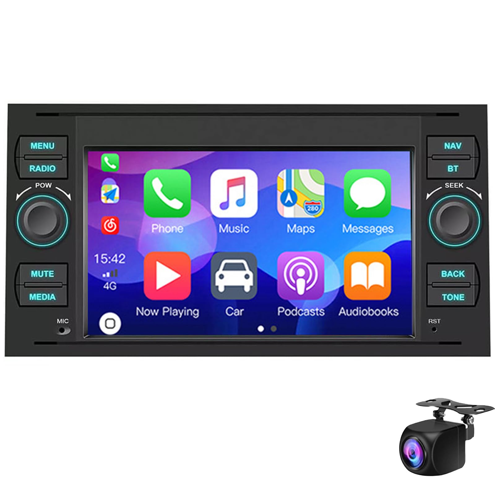 7" Android 14 Autoradio für F-ord Transit MK7 2005-2014 / Fusion 2006-2011 / C-Max Connect IPS Touchscreen Autoradio Empfänger mit Carplay Android Auto GPS Navigation Wifi SWC Rückfahrkamer(Size:NF-5) 7" Android 14 Autoradio für F-ord Transit MK7 2005-2014 / Fusion 2006-2011 / C-Max Connect IPS Touchscreen Autoradio Empfänger mit Carplay Android Auto GPS Navigation Wifi SWC Rückfahrkamer(Size:NF-5) von Keoaiob