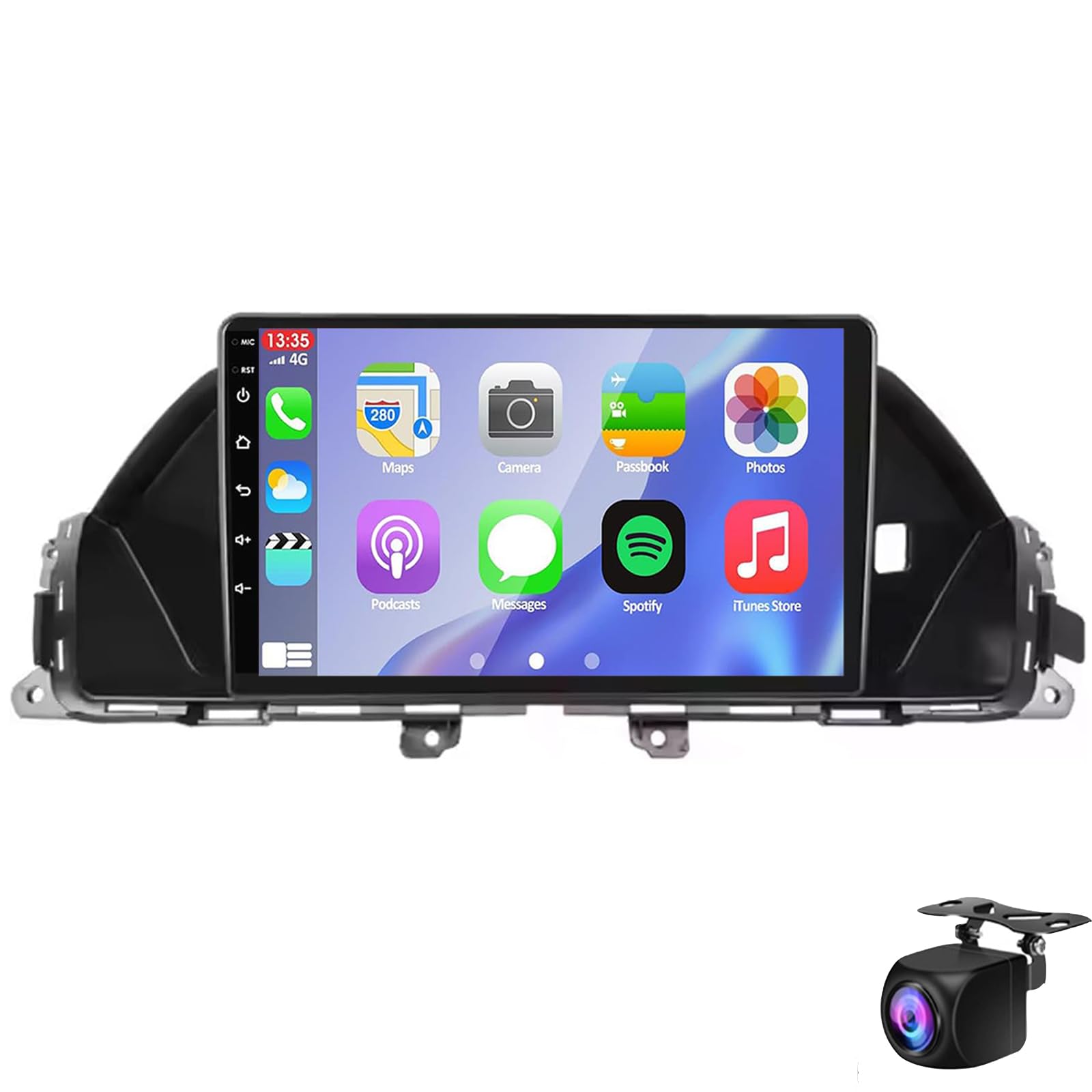 Android 14 Auto Stereo Gps-navigation Für Odyssey 2010-2017 9 "ips Touchscreen Car Radio Mit Drahtlosen Carplay Android Auto Gps-video Mit Wifi Bluetooth Mirror Link Usb Backup-kamera(Size:M150S) von Keoaiob