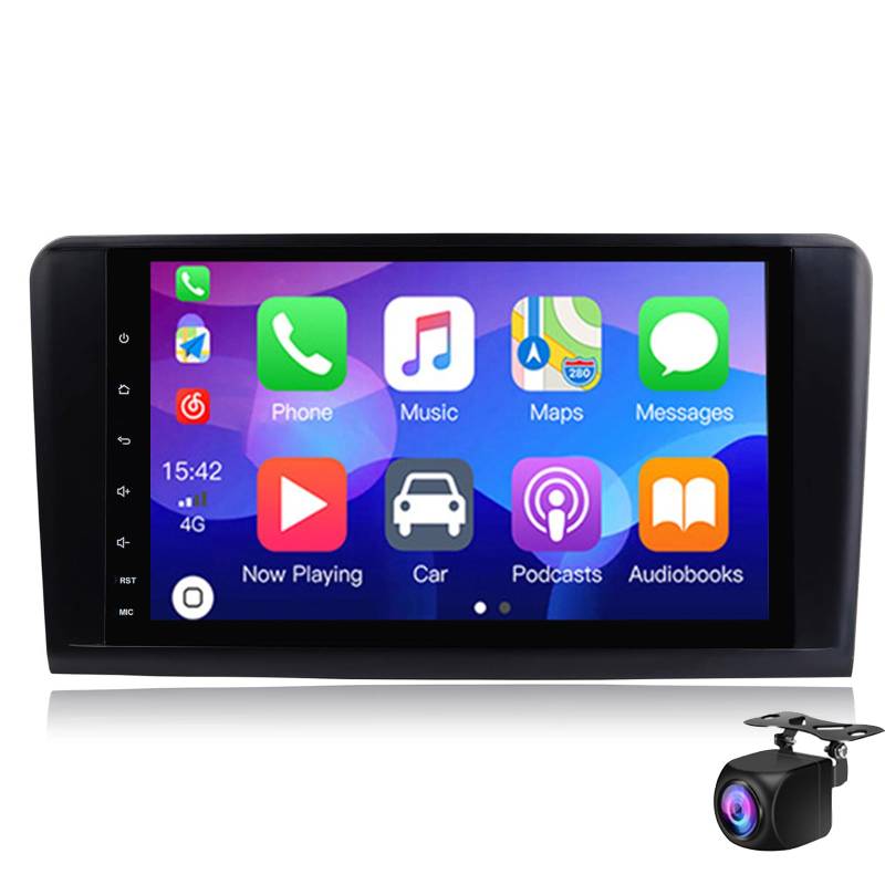 Android 14 Autoradio Autoradio GPS Navigation Für ML Klasse W164 ML450 ML500 / GL Klasse X164 GL320 GL450 9IN Auto Multimedia Player Mit Bluetooth Mirror Link WiFi/FM/RDS Rückfahrkamera(Size:M150S) von Keoaiob