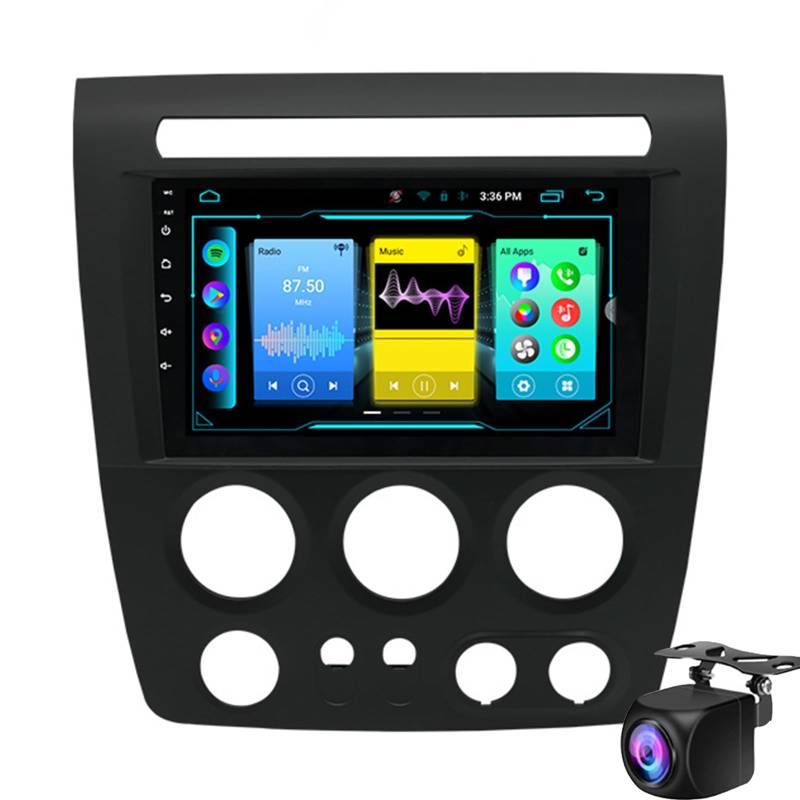 Android 14 Autoradio Für Hu-mmer H3 1 2005-2010 Mit Carplay Android Auto Radio 9 "IPS Touched GPS Navigation Eingebauter DSP Bluetooth Car Play 4G LTE RDS Radio Unterstützung AHD Kamera D(Color:M300S) von Keoaiob