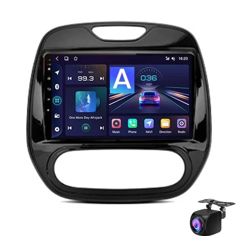 Android 14 Autoradio Radio Für Re-Nault Kaptur Captur 2016-2019 9 Zoll Auto Multimedia Player Carplay Eingebaute Android Automatische Lenkradsteuerung(Size:M200S) von Keoaiob