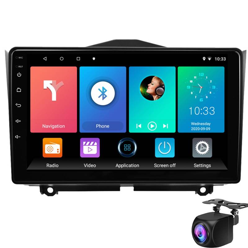 Android 14 Autoradio-Stereo Für LA-DA Granta 2018-2019 GPS-Navigation Ultradünner Mainframe 9" IPS Touchscreen Auto-Navigationsvideo Mit Wifi Bluetooth Mirror Link USB-Rückfahrkamera(Size:M600S) von Keoaiob