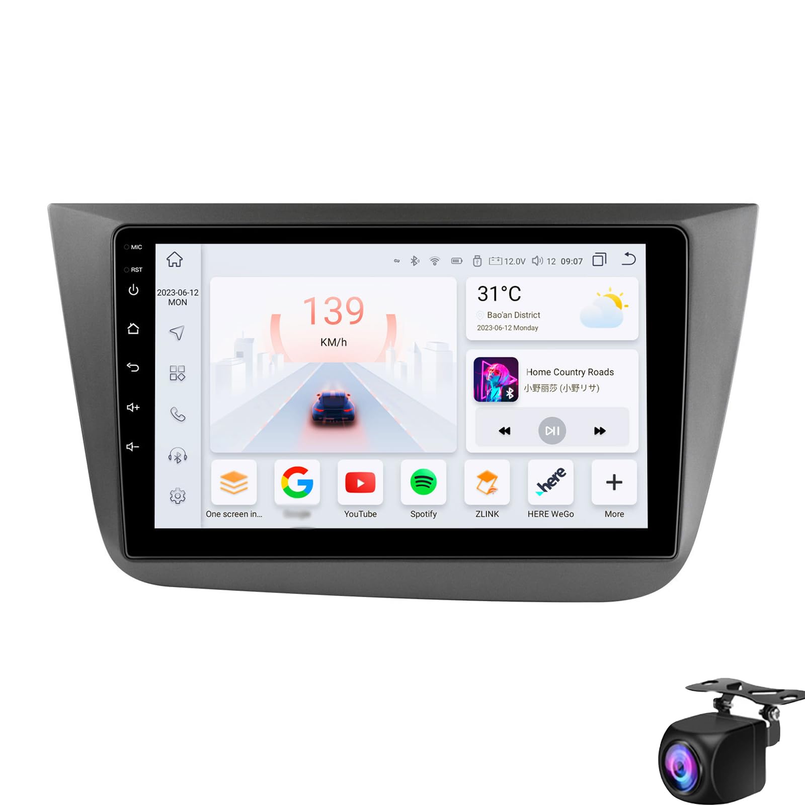 Android 14 Autoradio-Stereo Für Seat Altea 2004-2015/Toledo 2004-2009 GPS-Navigation Ultradünner Mainframe 9" IPS Touchscreen Auto-Navigationsvideo Mit Wifi Bluetooth Mirror Link USB-Rückf(Size:M300S) Android 14 Autoradio-Stereo Für Seat Altea 2004-2015/Toledo 2004-2009 GPS-Navigation Ultradünner Mainframe 9" IPS Touchscreen Auto-Navigationsvideo Mit Wifi Bluetooth Mirror Link USB-Rückf(Size:M300S) von Keoaiob