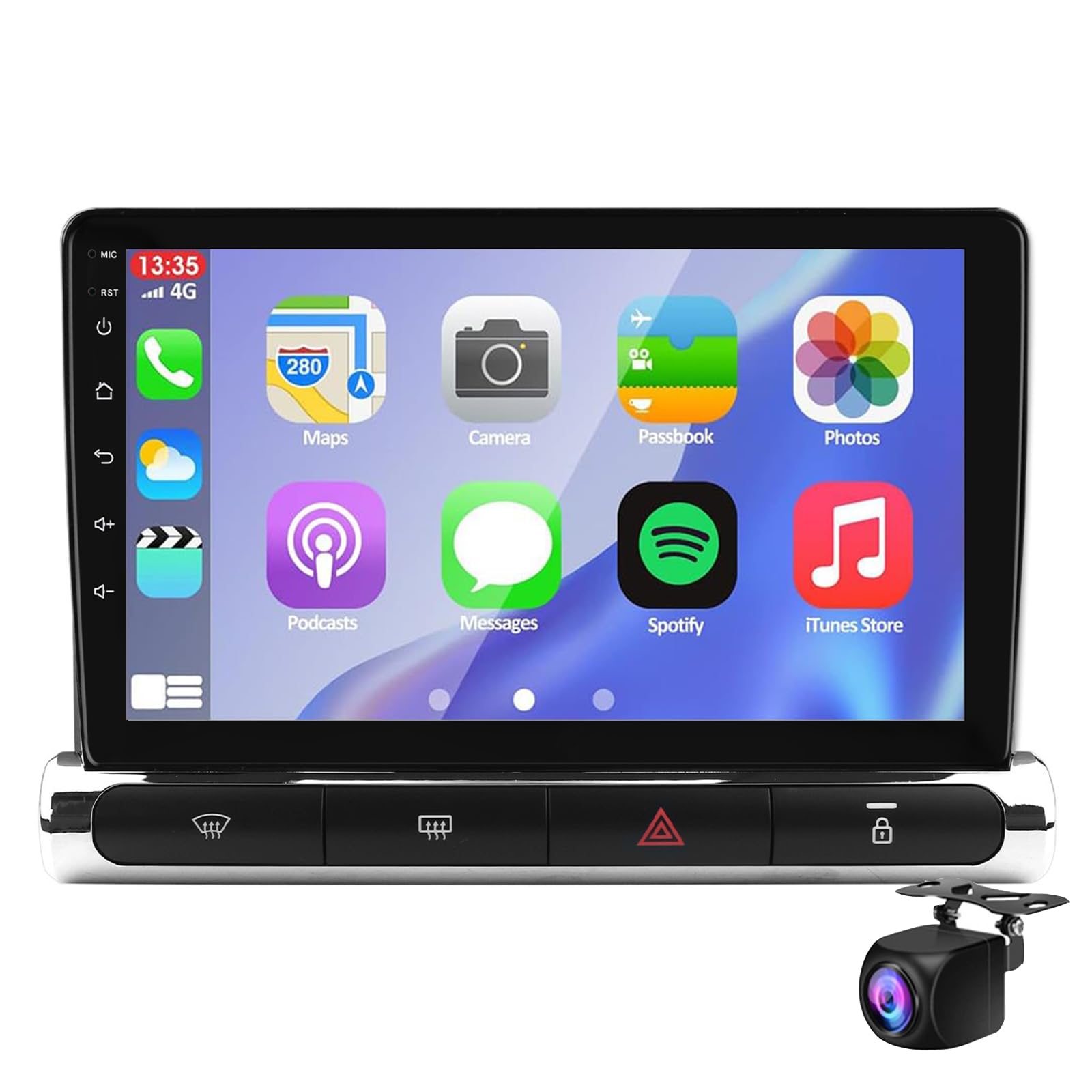 Android Autoradio Für Ci-troen C3 C4 Aircross 2017–2023 9-Zoll-Touchscreen-Radio Bluetooth Mit GPS-Navigation WiFi FM RDS-Radio Dual-USB AHD-Rückfahrkamera Mirror Link Canbus + Mikrofon(Color:M200S) Android Autoradio Für Ci-troen C3 C4 Aircross 2017–2023 9-Zoll-Touchscreen-Radio Bluetooth Mit GPS-Navigation WiFi FM RDS-Radio Dual-USB AHD-Rückfahrkamera Mirror Link Canbus + Mikrofon(Color:M200S) von Keoaiob