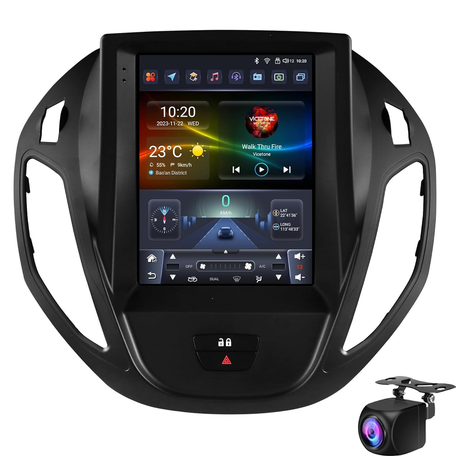 Android Car Stereo Für F-ord B-Max 2012-2018 Transit/Tourneo Courier 2013-2021 Mit Gps-navigation 9,7 Zoll Touchscreen Car Radio Mit Bluetooth Fm Rds Radio Support Wifi Mirror Link(Color:8-Core 2+32G) Android Car Stereo Für F-ord B-Max 2012-2018 Transit/Tourneo Courier 2013-2021 Mit Gps-navigation 9,7 Zoll Touchscreen Car Radio Mit Bluetooth Fm Rds Radio Support Wifi Mirror Link(Color:8-Core 2+32G) von Keoaiob