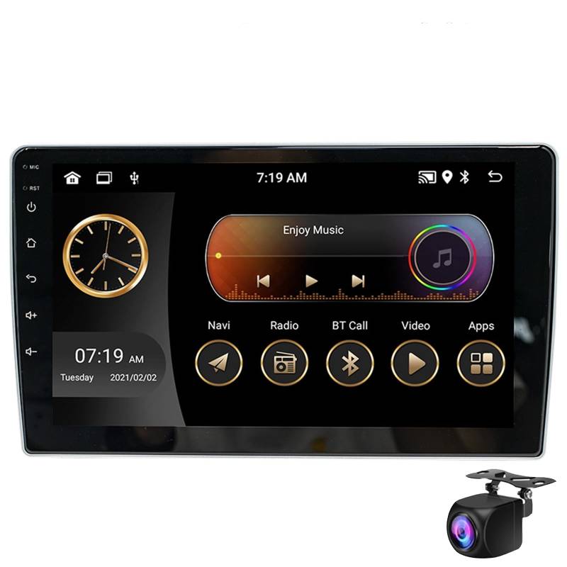 Android Car Stereo Für Pe-edelot 307 2001-2008 9 Zoll Doppel-din-radio Wireless Carplay & Android Auto Support Bluetooth Split Screen Hd Heckansicht Usb-tethering Wifi Internet Access Fm/a(Size:M150S) von Keoaiob