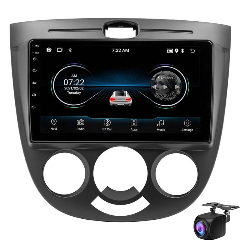 Auto Radio Für Ch-evrolet Lacetti /buick Excelle Hrv 2004-2013, 9 Zoll Android Touchscreen Stereo, Telefon Carplay /android Auto Wifi 1080p Swc Bluetooth Mirror Link+ahd Backup-kamera+mikr(Size:M100S) von Keoaiob