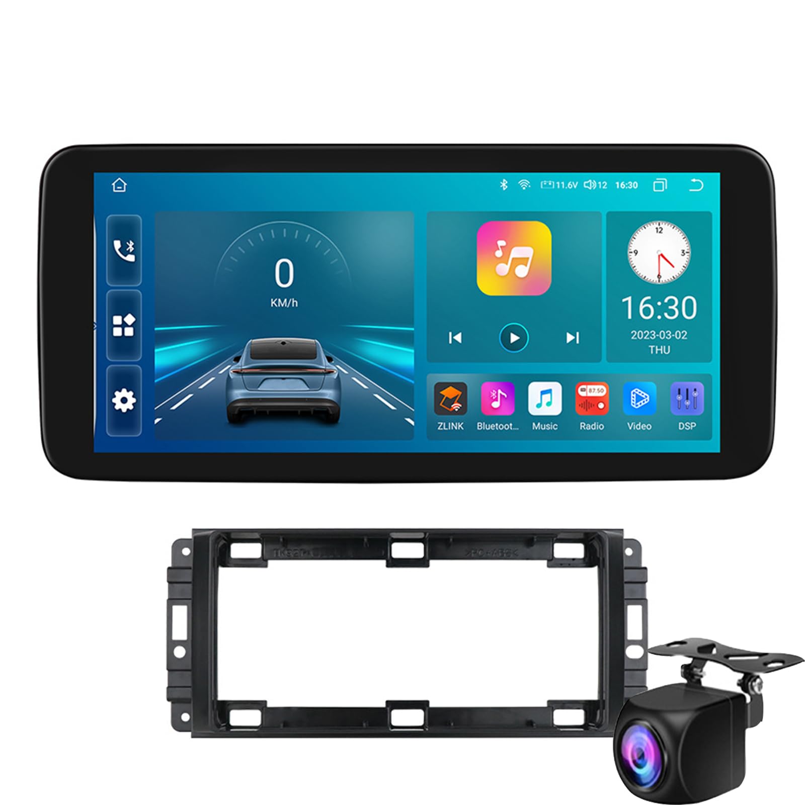 Für J-eep Wrangler JK Compass Grand Cherokee Dodge Ram 2008-2014 Auto-radio-stereo-gps-navigation Eingebautes Carplay Android Auto 10.33 Zoll 1080p Touchscreen Mirroring Link Split Screen(Size:M700S) Für J-eep Wrangler JK Compass Grand Cherokee Dodge Ram 2008-2014 Auto-radio-stereo-gps-navigation Eingebautes Carplay Android Auto 10.33 Zoll 1080p Touchscreen Mirroring Link Split Screen(Size:M700S) von Keoaiob