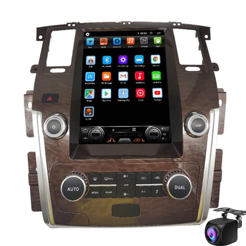 Keoaiob 12,1" Touchscreen Autoradio Für Patrol, Unterstützt CarPlay & Android Auto, Android 14 Stereo Mit Kostenloser Rückfahrkamera Eingebauter DSP Bluetooth WiFi SWC MirrorLink von Keoaiob