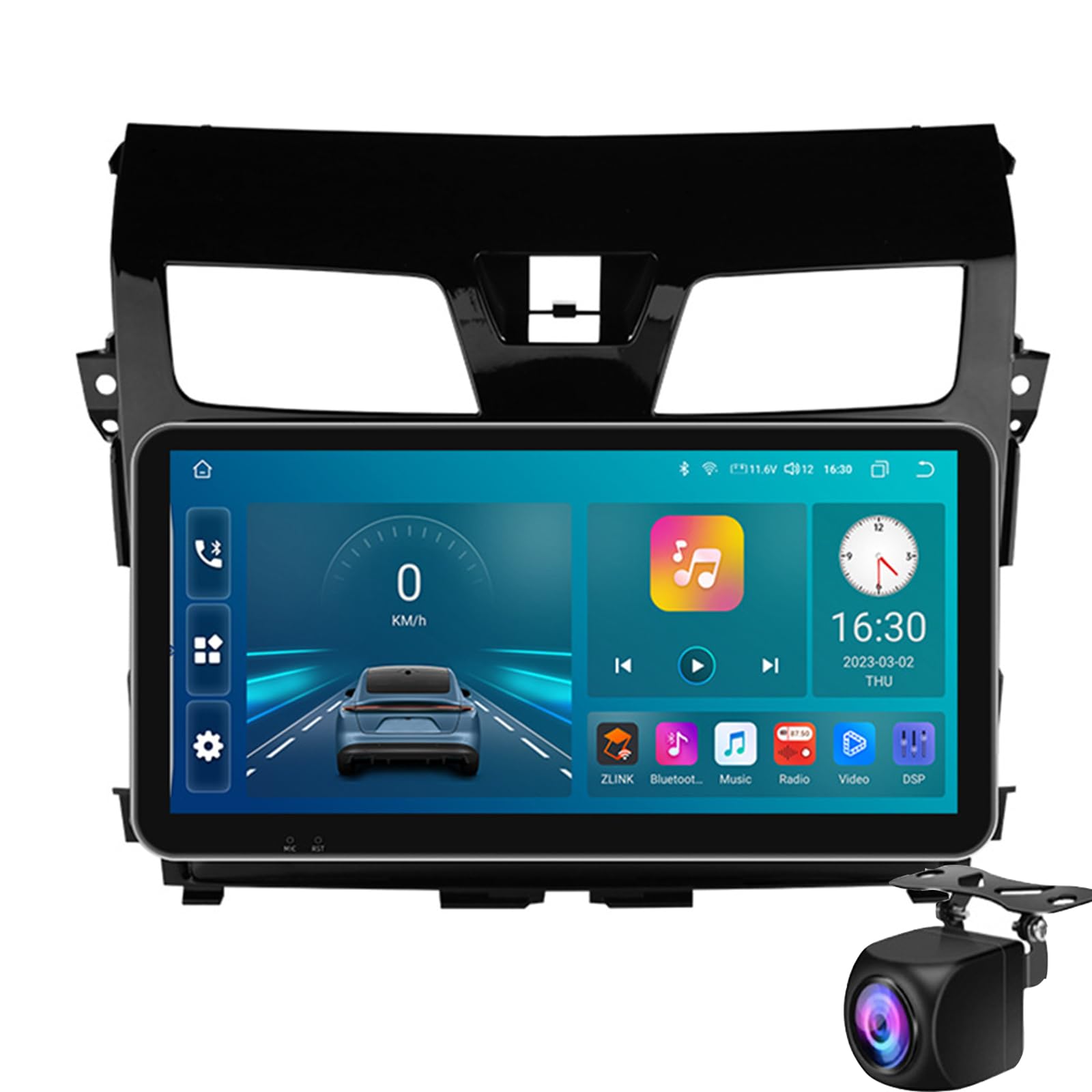 Keoaiob Android 10,33 Zoll Touchscreen Car Radio Stereo Für NIS-san Altima Teana 3 2013-2018 Mit Carplay Android Auto GPS-Navigation Mit Bt WiFi USB Mirror Link Fm Auto Teile(Size:M500S) von Keoaiob