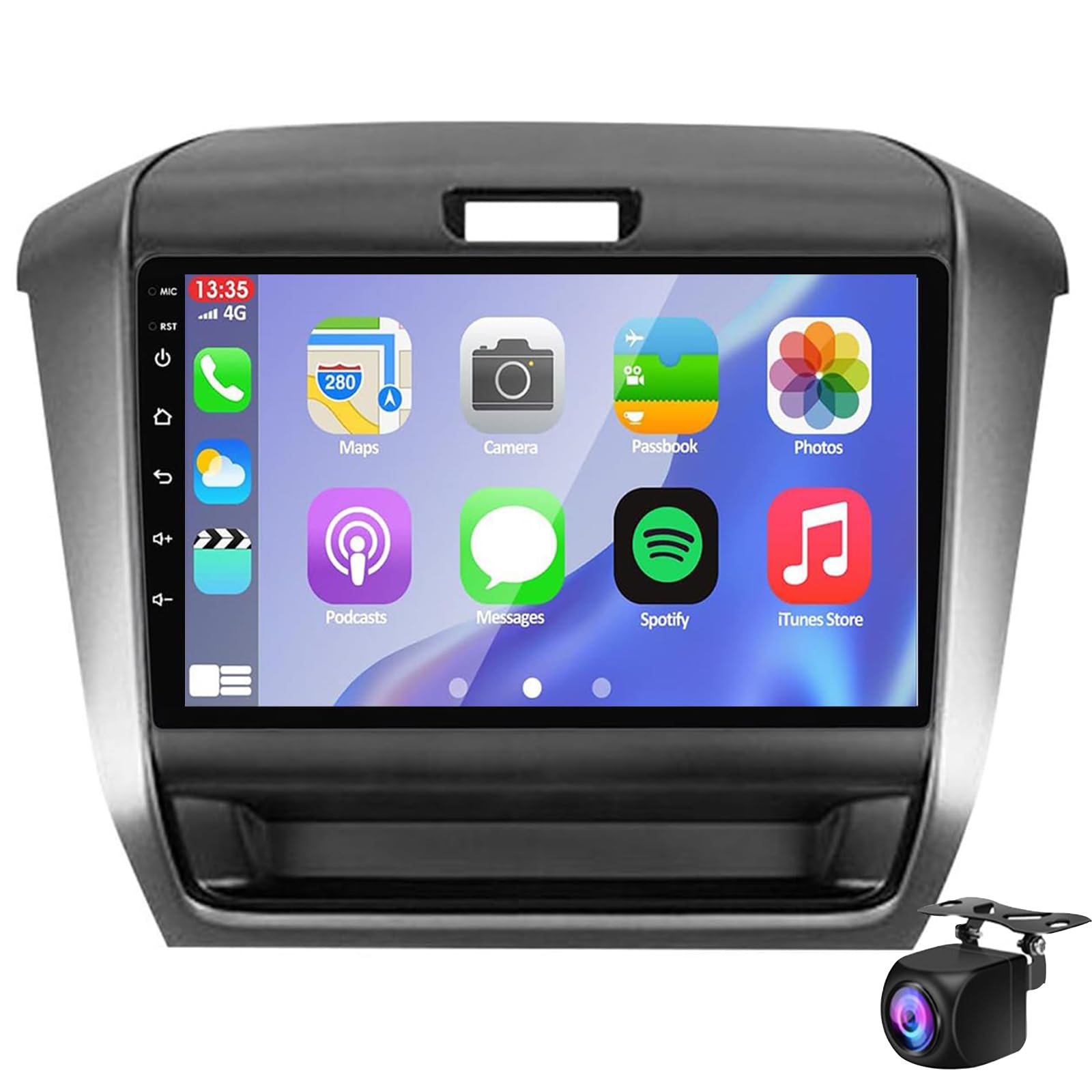 Keoaiob Android 14 Auto Radio Für Freed 2 2016-2020 Stereo GPS-Navigation Ultra-dünner Mainframe 9 "IPS Touchscreen Car Navigation Video Mit WiFi Bluetooth Mirror Link USB-Backup-Kamera(Size:M150S) von Keoaiob