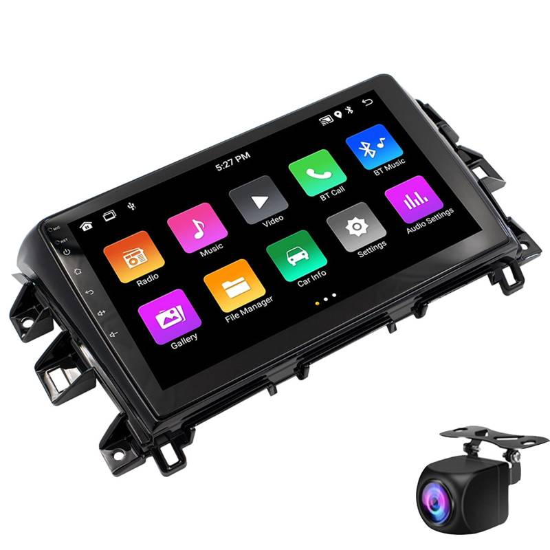 Keoaiob Android 14 Auto Stereo Für NI-ssan Navarre 2017-2021 Mit Drahtlosen Carplay Android Auto Dsp/32eq, 9 Zoll Bt 5.0 Auto Radio GPS WiFi Mirror Link Fm/RDS SWC USB Ahd-Kamera(Size:M700S) von Keoaiob