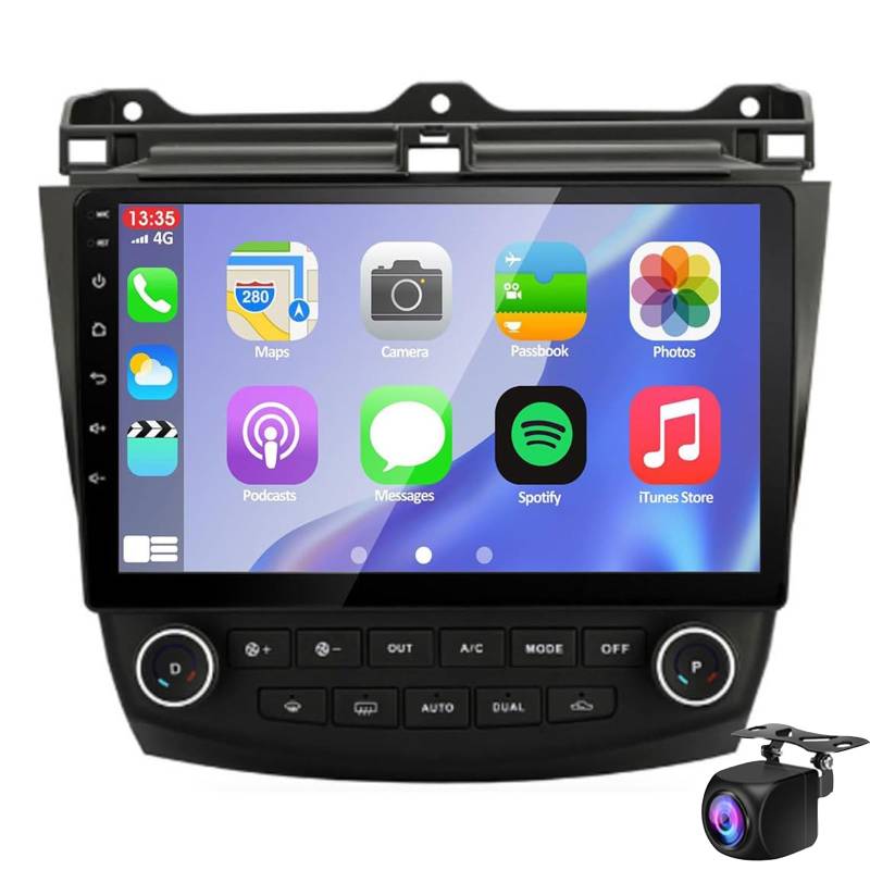 Keoaiob Android 14 Auto für Hon-da Accord 7th 2003-2007 Android Auto Carplay Stereo für 10,1 Zoll Touchscreen Radio Am FM GPS Navigation Lenkrad Steuerung(Size:M100S) von Keoaiob