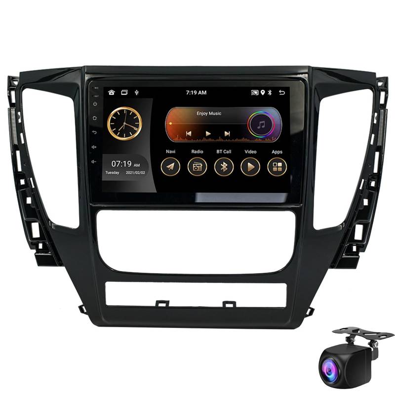 Keoaiob Android 14 Autoradio Für Mit-subishi Pajero 2017~2019 Double Din Autoradio Mit 9'' IPS Touchscreen, Kabellosem Carplay, Android Auto, GPS-Navigation, WiFi, FM RDS, Bluetooth, SWC(Size:M400S) von Keoaiob