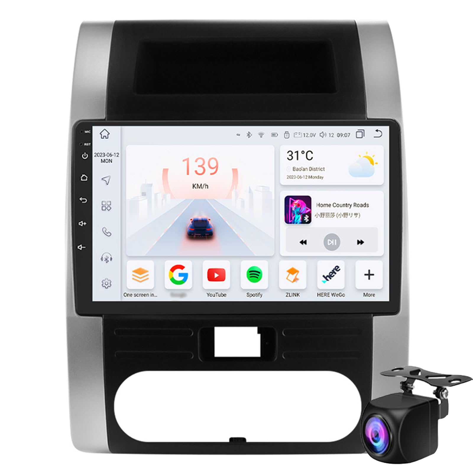 Keoaiob Android 14 Autoradio Stereo Für NIS-san X-Trail 2 T31 XTrail 2007-2013 2015 Mit Carplay Android Auto 10'' Touchscreen GPS Navigation Rückfahrkamera Bluetooth GPS WiFi FM RDS(Size:M100CP) von Keoaiob