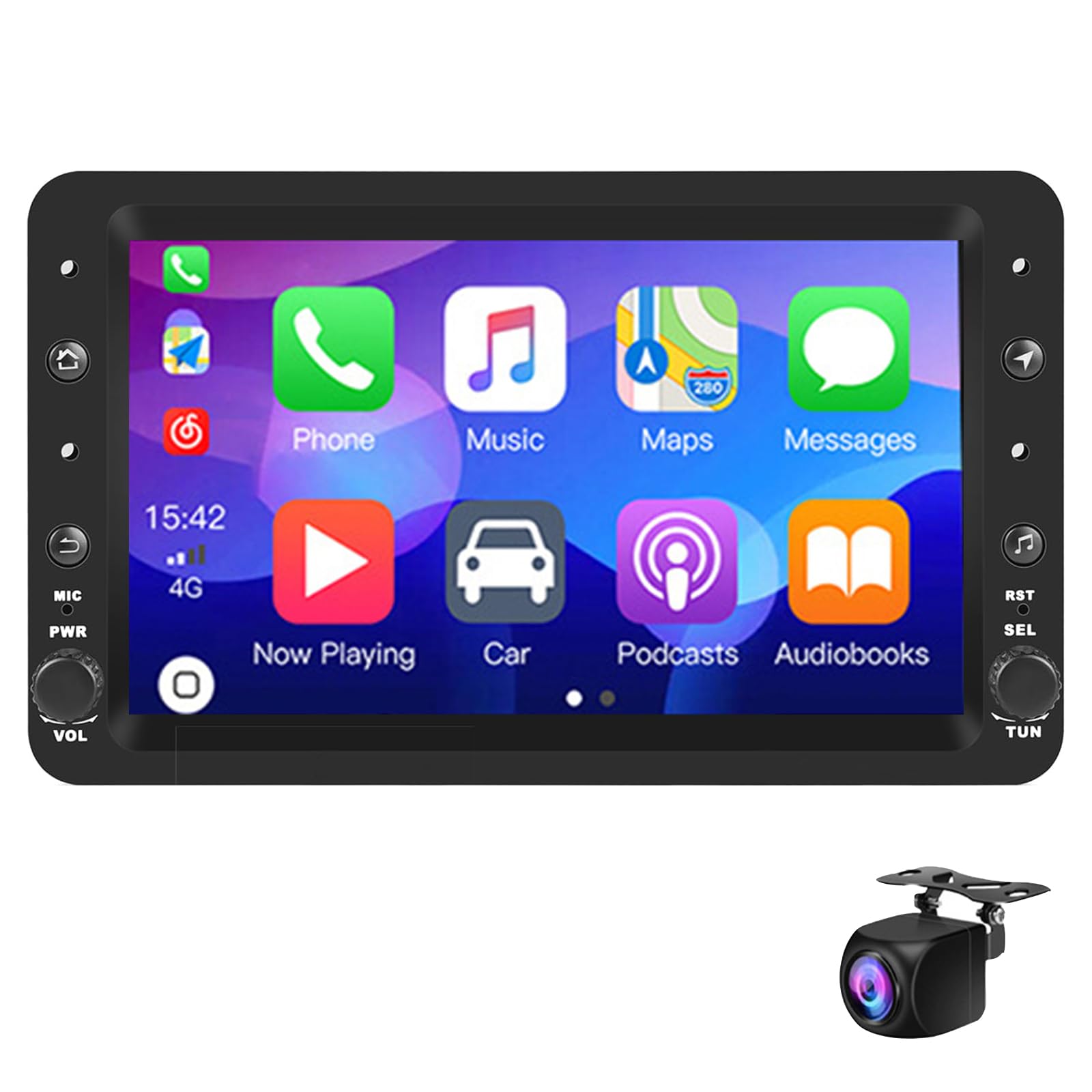 Keoaiob Android 14 Autoradio für A-lfa Romeo 159 2004-2011 mit CarPlay Android Auto Wireless 7" Touchscreen, Bluetooth Radio RDS FM Navigation Wi-Fi Rückfahrkamera AHD/Canbus(Size:M100CP) von Keoaiob