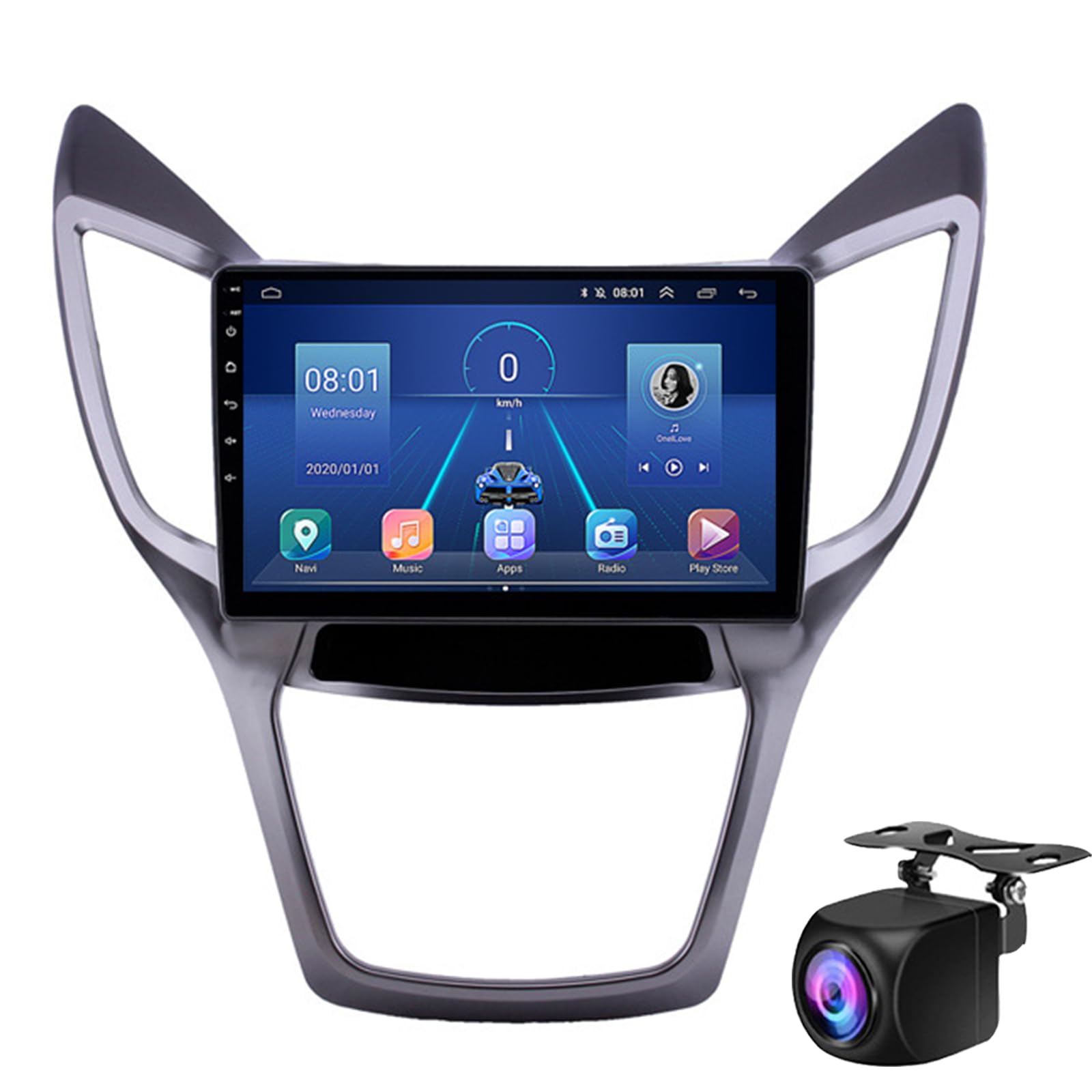 Keoaiob Android 9 Zoll Touchscreen Autoradio Stereo Für Chang-an CS75 2013-2016 Mit Carplay Android Auto GPS Navigation Mit BT WiFi USB Mirror Link FM Auto Parts Rückfahrkamera(Color:M150S) von Keoaiob