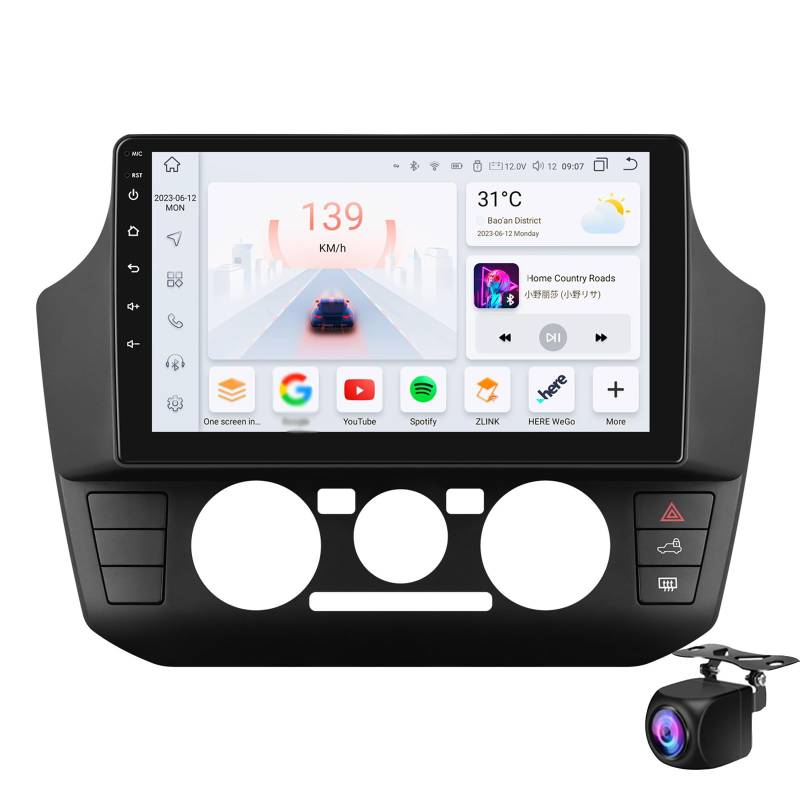 Keoaiob Android Car Radio Für Vo-lkswagen Up 2017-2023 (manuelle Klimaanlage), 9-Zoll-Touchscreen-kopfeinheit Mit Mirror Link Bluetooth Fm GPS Navigation WiFi SWC(Size:M700S) von Keoaiob