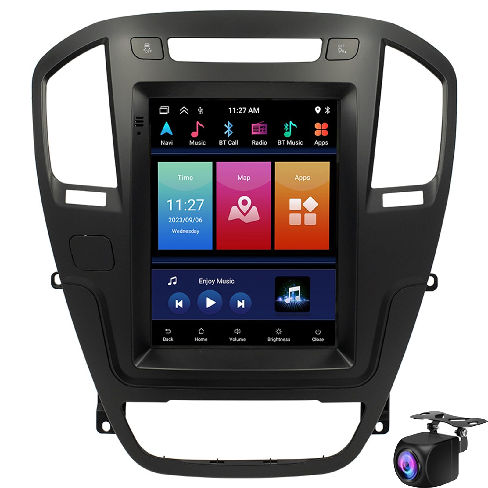 Keoaiob Android Car Stereo Für F-ord O-pel Insignia 2008-2013 Mit Carplay Mirror Link, 9,7 Zoll Touchscreen Car Radio Mit GPS-Navigation Bluetooth Fm RDS WiFi Backup-Kamera(Color:8-Core 8+128G) von Keoaiob