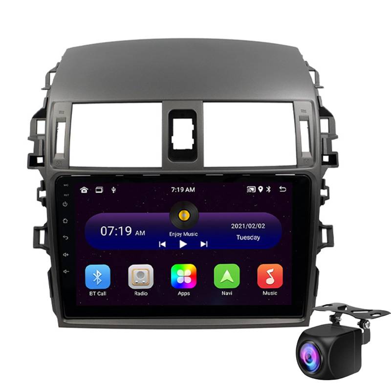 Keoaiob Auto Radio Für to-yota 86 2012-2017 Mit Drahtloser Carplay Android Auto, 9 Zoll Hd IPS Touchscreen Bluetooth Car Stereo Mirror Link Fm Ahd Backup Camera SWC Aux USB(Size:M100S) von Keoaiob