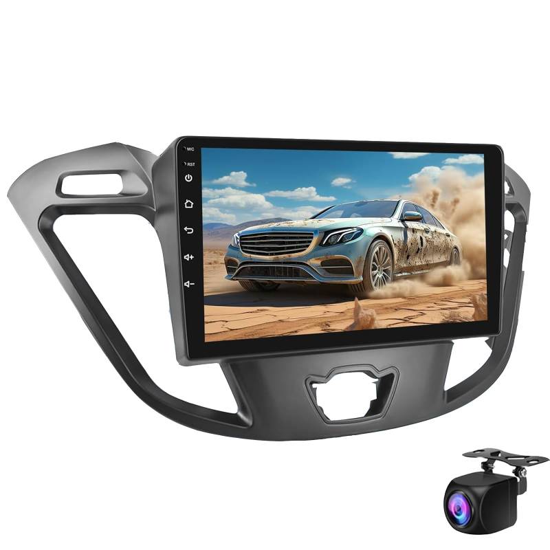 Keoaiob Autoradio Für F-ord Transit Custom Tourneo 2013-2021, 9 Zoll Android Touchscreen Transit Stereo 32 EQ Audio Screen GPS Mit Carplay Android Auto SWC Bluetooth WiFi Rückfahrkamera(Size:M150S) von Keoaiob