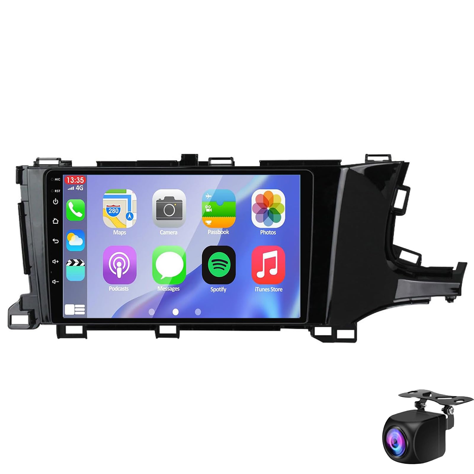 Keoaiob Car Stereo Radio Für Shuttle 2 2015-2020 GPS-Navigation 9 Zoll Touchscreen USB Media Player Android 14 Multimedia Autoradio Mit Bt 5.0 DTS Support Backup Carply Carplay SWC(Size:M100S) von Keoaiob