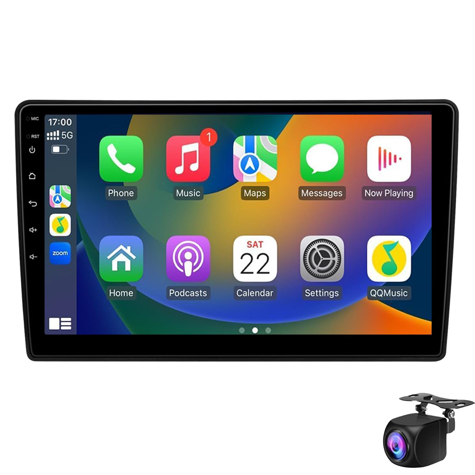 Keoaiob Für Ci-troen C5 2008-2015 Android 14 Autoradio CarPlay GPS-Navigation 10 Zoll HD Touchscreen Autoradio BT DAB 5G WiFi FM RDS Radio Lenkradsteuerung DSP USB(Size:M500S) von Keoaiob
