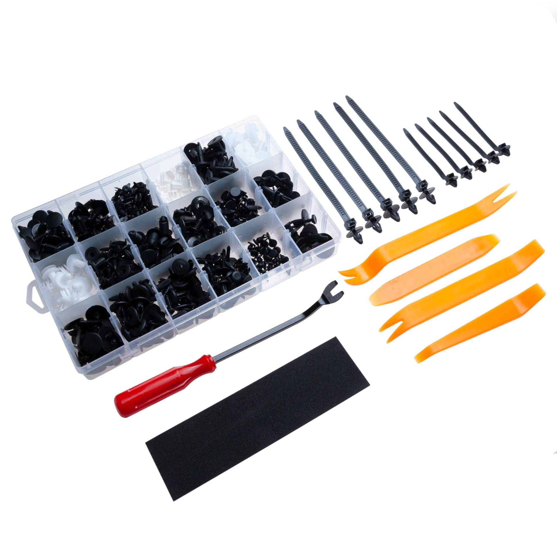 Auto Verkleidung Clips Entfernung Befestigungssatz Kit 450 Stück Kunststoff Montage Tür Reparatur Hebelwerkzeug Tool Set Paneel Nylon Entfernen Universalwerkzeuge Befestigungsclip Auto Halteklammer von Keple