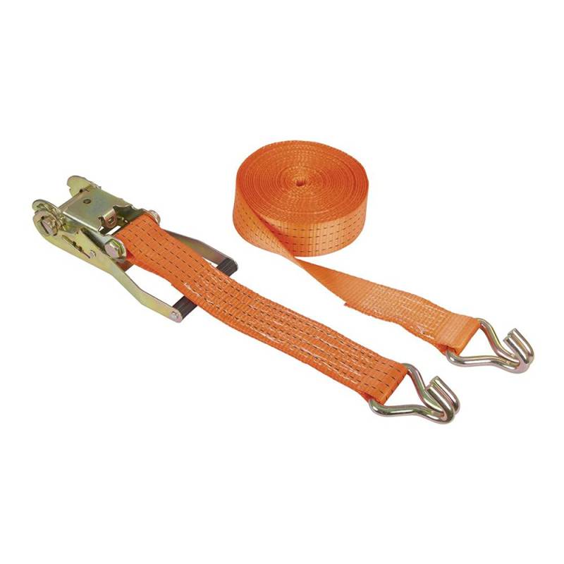 Kerbl Ratschenzurrgurt mit Spitzhaken (L x B 12 m x 50 mm, direkte Zugkraft 2000 kg, 2-teilig) 37155 von Kerbl