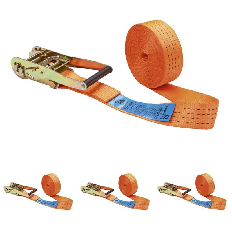 Kerbl Ratschenzurrgurt 1-TLG. orange 50mm/6m, 2000/4000kg (Packung mit 4) von Kerbl