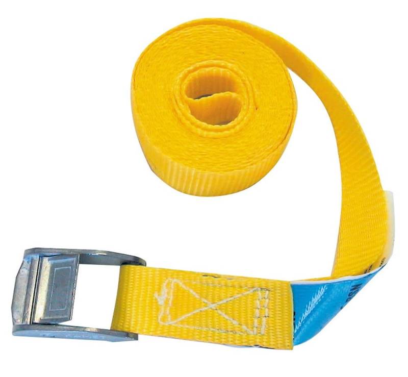 Kerbl Klemmschlossgurt – Gelb 3 m (Maße 25 mm x 3 m, Zugkraft 400 kg) 3760 von Kerbl