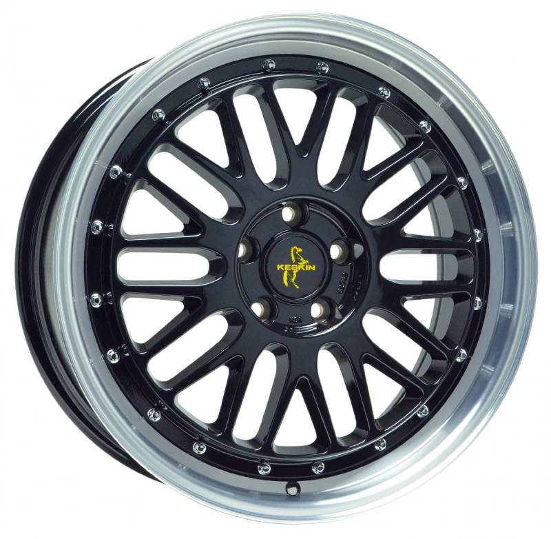 KT22 8,0Jx18 5/114,3 ET40 72,6 BLACK LIP POLISH Alufelgen von Keskin Tuning